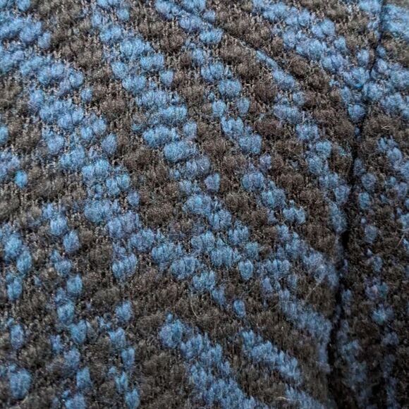 ba&sh Geometric Long Sleeve Wool Open Front Long Cardigan Cape Sweater Size 3 - Picture 7 of 10